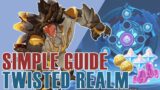 TWISTED REALM SIMPLE GUIDE!! Best way to get 5000 points for Domain of Deceit // Genshin Impact