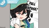 The Genshin Boys Playing Cards | Genshin Impact Comic Dub | Crownie #Shorts
