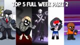 Top 5 Mods Full Week! in Anders, Brightside, X Event, Sky & Matt – Friday Night Funkin #2