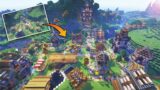 Transforming a Minecraft Abandoned Village Into Fantasy Village!