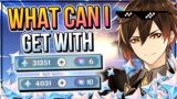 What can i get with 35,000 Primogems ? (Zhongli banner pull) – Genshin impact