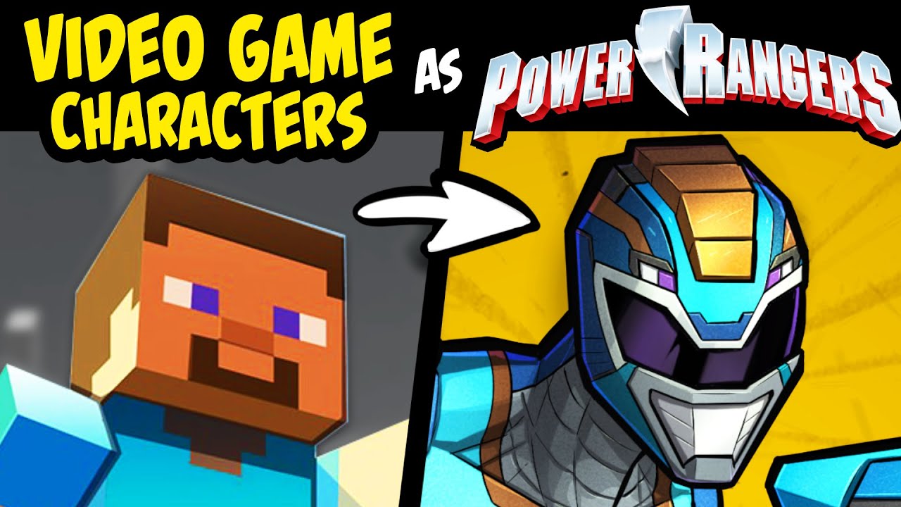 What if FAMOUS VIDEO GAME CHARACTERS Were POWER RANGERS ...