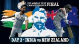 (2/2) DAY 2 – INDIA vs NEW ZEALAND WTC FINAL – World Test Championship Cricket 19 Live