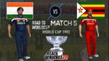 #5 India vs Zimbabwe – 1992 Road to World Cup – Real Cricket 20 Live Stream
