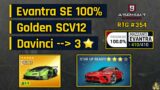 Asphalt 9 | Evantra SE 100% + Golden SCV12 + Davinci to 3* | RTG #354