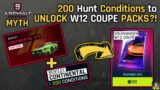 Asphalt 9 MYTH – 200 Hunt Conditions to UNLOCK W12 Coupe PACKS?!