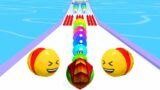 BALL RUN 2048 Game All levels New Update Level A38 – Rainbow Balls