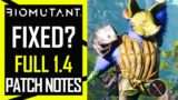 Biomutant Patch 1.4 Breakdown: NEW INFO, COMBAT BALANCING, NEW GAME PLUS, and NARRATOR ADJUSTMENTS!