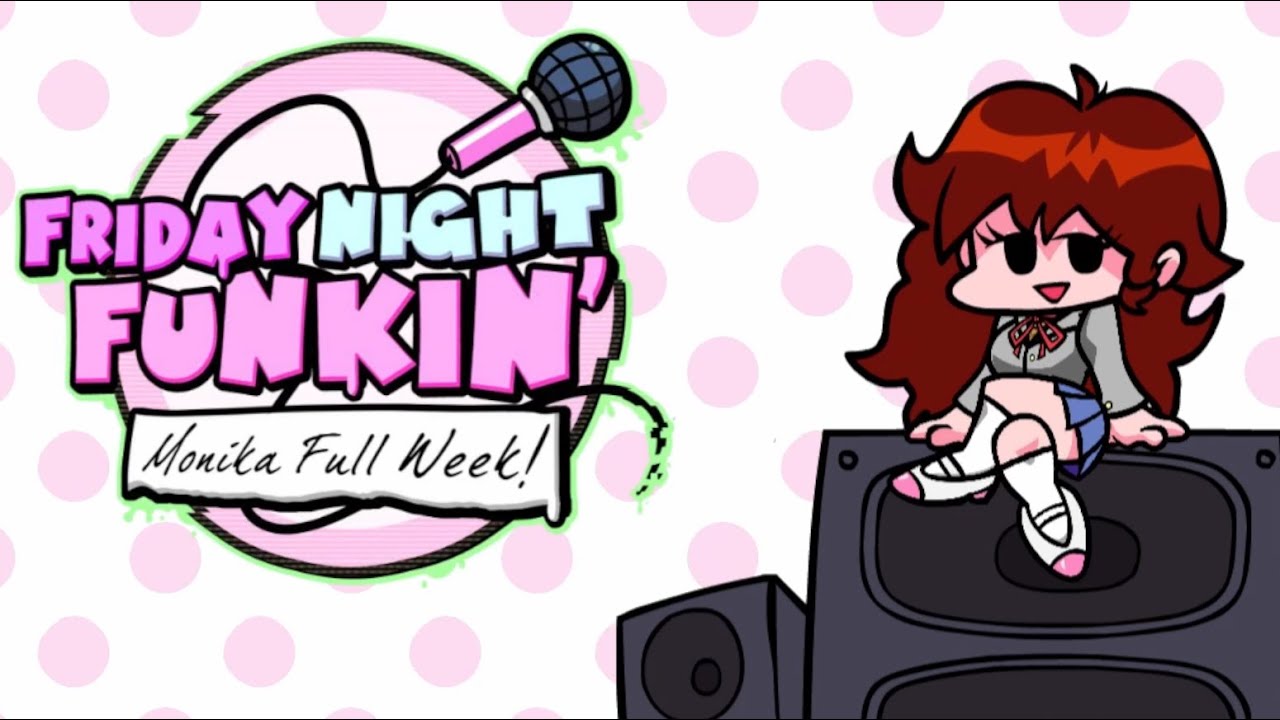 Fnf Monika Full Week Vs Monika Friday Night Funkin Mod Showcase Game Videos 9065