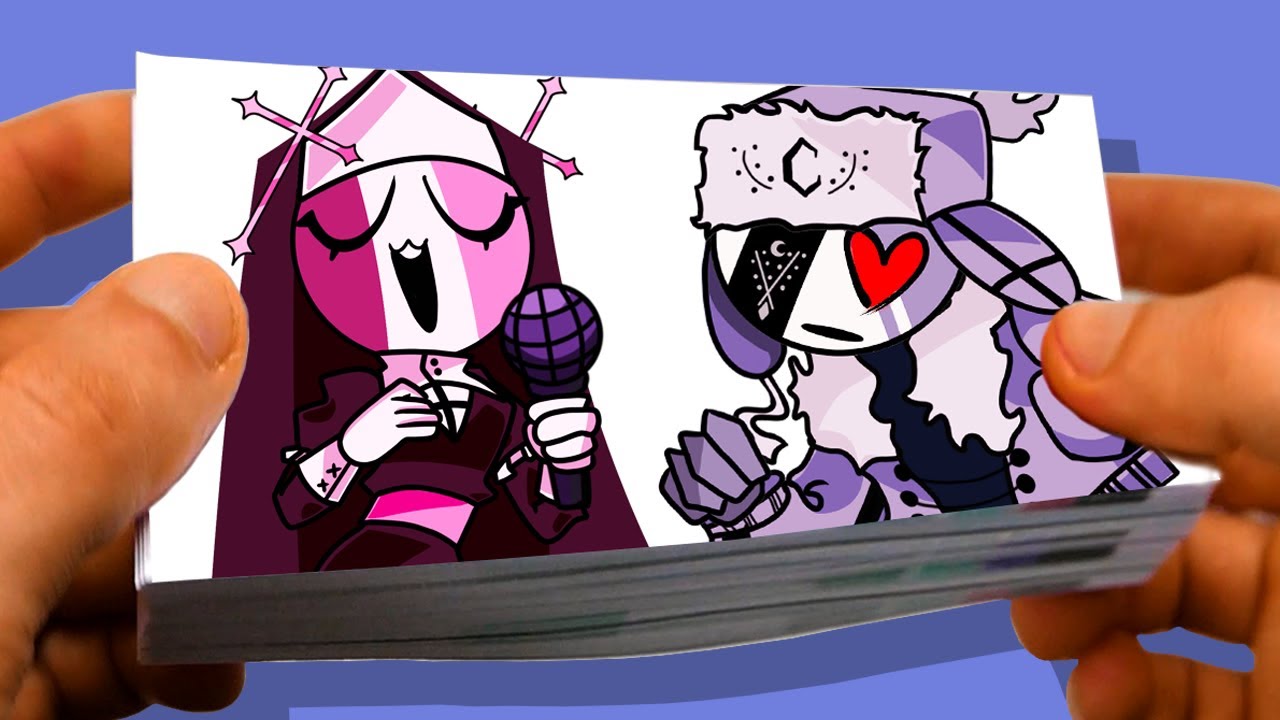 [FNF] Sarv and Ruv Your Face is Love! Flipbook Animation Friday Night Funkin Game videos