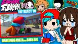 FNF reacts to Baby Pico Meets Baby Boyfriend feat Skid and Pump FNF Animation
