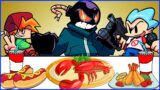 FRIDAY NIGHT FUNKIN vs MUKBANG – SEAFOOD MUKBANG FOR DINNER – ZIK ANIMATION MUKBANG