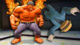 Fighting Cartoon Cat with the Red Hulk in Gmod! (Garry's Mod)