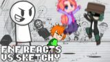 Friday Night Funkin' reacts to VS Sketchy (REMASTERED) | xKochanx | FNF Reacts | FNF Mods