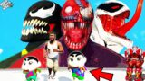 GTA 5 : Shinchan & Pinchan Fight To Save Venom & Carnage With Franklin ! (GTA 5 mods)