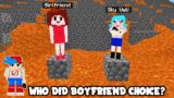 Girlfriend vs Sky – Who did Boyfriend Choice? FNF Lava Saving Coffin Meme in Minecraft