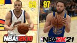 Hitting A 3pt Shot With Stephen Curry In Every NBA 2K! (NBA 2K10 – NBA 2K21)
