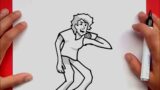 How to Draw Shaggy from Friday Night Funkin' Mod | Scooby Doo