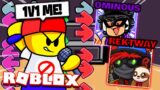 I 1v1'd Famous Youtubers In Roblox Friday Night Funkin'