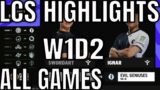 LCS Highlights ALL GAMES W1D2 Summer 2021