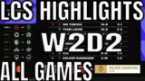 LCS Highlights ALL GAMES W2D2 Summer 2021