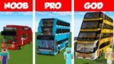 Minecraft NOOB vs PRO vs GOD: BUS BUILD CHALLENGE in Minecraft / Animation