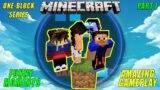 Minecraft | One -Block Mode Me Phle Din Hi Ek Bande Ko Hui Jail | Funny Moments