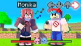 Monika vs Boyfriend in Friday Night Funkin Minecraft (FNF Mod)