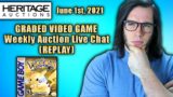Pokemon Yellow Sells For $14,000!?  Weekly WATA Video Game Auction Live Chat Recap!