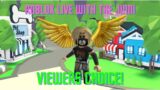 Roblox Live Stream: Viewers Choice Live Streamer, Create Games or join in