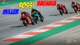 Rossi Vs Miller Vs Bagnaia at Catalunya MotoGP 2021 | VideoGame
