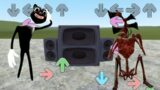 SIREN HEAD VS Cartoon Cat  Friday Night Funkin' Mod ( FNF Trevor Henderson Creatures )