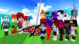 Team Old FnF vs NEW Friday Night Funkin | Minecraft | (Wholesome Battle)
