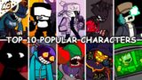 Top 10 Popular Characters in Friday Night Funkin`