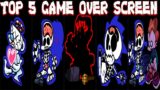 Top 5 Game Over Screen!!! | Friday Night Funkin Mod