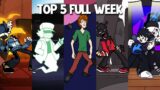 Top 5 Mods Full Week! in Tabi, Garcello, Shaggy, AGOTI & Starlight Mayhem – Friday Night Funkin #3
