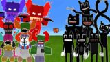 Tricky Gang vs. Cartoon Cat Gang in Minecraft | Friday Night Funkin' Madness Combat