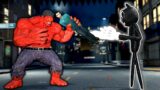 We made Cartoon Cat battle Red Hulk! (Garry's Mod)