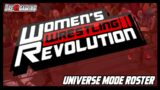 Women's Wrestling Revolution Universe Mode Roster 2021