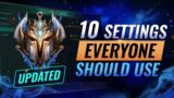 10 ESSENTIAL SETTINGS That Will IMPROVE YOUR GAMEPLAY in Season 11 – League of Legends