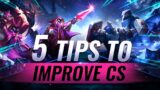 5 TIPS For IMPROVING YOUR CS That ANYONE CAN USE – League of Legends Season 11