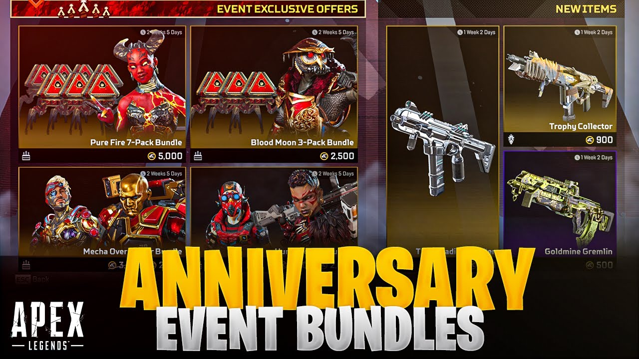 Apex Legends Anniversary Collection Event Bundles & Skins x Gibraltar