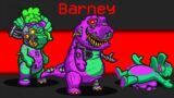 BARNEY MOD in AMONG US! (Evil Barney Mod)