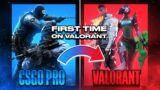 CS GO PRO Plays Valorant For The FIRST TIME