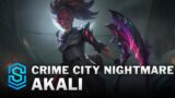 Crime City Nightmare Akali Skin Spotlight – League of Legends