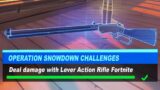 Deal damage with Lever Action Rifle Fortnite