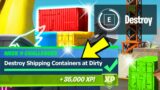 Destroy shipping containers at Dirty Docks (Fortnite Week 10 Locations)