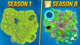 Evolution Of The Entire Fortnite Island (Season 1 – Chapter 2 Season 8)