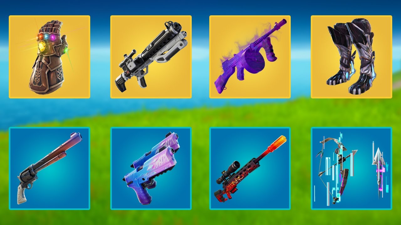 evolution-of-all-mythic-exotic-weapons-items-in-fortnite-season-1