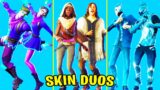 Fortnite Skin DUOS With Legendary Dances & Emotes! #4 (NEW Daryl Dixon + Michonne, Snowbell + ELF)